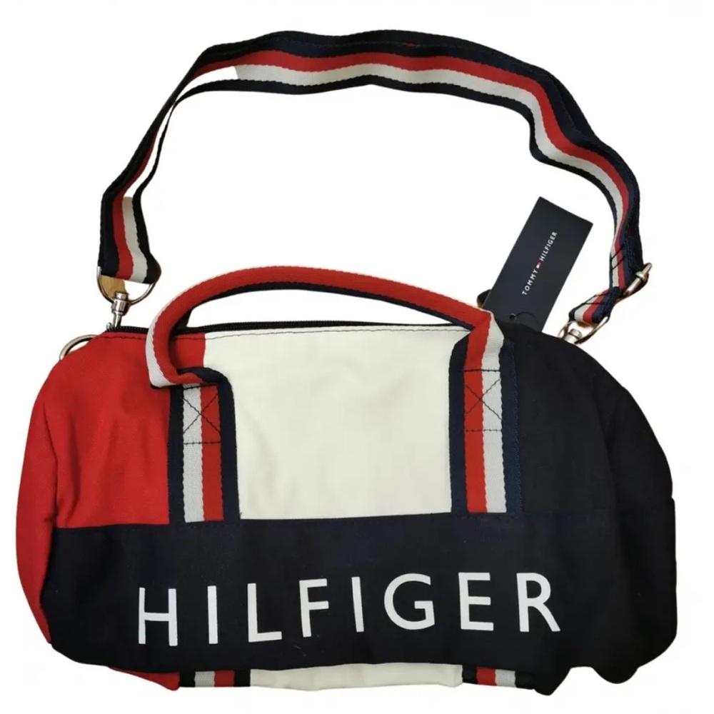 Tommy Hilfiger Duffel/Crossbody Bag Multicolor, Cotton Bag, unisex